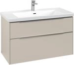 Villeroy & Boch Subway 3.0 Waschbeckenunterschrank, mit Beleuchtung, 2 Ausz&uuml;ge, 973