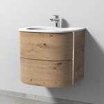 Sanipa 4balance Keramik-Set mit 2 Ausz&uuml;gen, Eiche Natural-Touch, DL40185...
