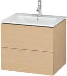 Duravit L-Cube Waschtischunterbau wandh&auml;ngend Natur Eiche Matt 620x481x550 mm -