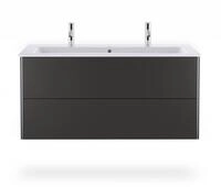 Duravit XSquare Waschtischunterbau wandh&auml;ngend Graphit Matt 1210x478x560 mm -