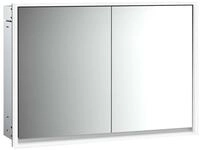 emco LED-Lichtspiegelschrank Loft Unterputz, 1000 mm, 2-t&uuml;rig R&uuml;ckwand...