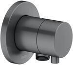Keuco 2-Wege Umstellv. IXMO Comfort 59556, Schlauchanschl.,rund,Schwarzchr.geb.,