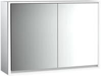 emco LED-Lichtspiegelschrank Loft Aufputz, 1000 mm, 2-t&uuml;rig R&uuml;ckwand...