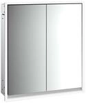 emco LED-Lichtspiegelschrank Loft Unterputz, 600 mm, 2-t&uuml;rig R&uuml;ckwand...