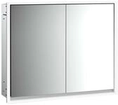 emco LED-Lichtspiegelschrank Loft Unterputz, 800 mm, 2-t&uuml;rig R&uuml;ckwand...