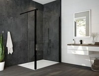 Hoesch Duschabtrennung Alaris Pro Walk-In Eckversion mit Schutzwand...