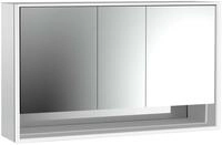 emco LED-Lichtspiegelschrank Loft mit Unterfach Aufputz, 1600 mm, 3-t&uuml;rig...