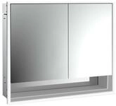 emco LED-Lichtspiegelschrank Loft mit Unterfach Unterputz, 800 mm, 2-t&uuml;rig,...