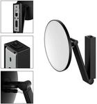Keuco KS iLook_move rund 17612, beleuchtet, Wippschalter, schwarz, 17612379004