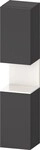 Duravit Qatego Hochschrank Graphit Matt 400x360x1760 mm - QA1346R22490000