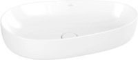 Villeroy & Boch Aufsatzwaschbecken Antao 650x400mm Asymmetrisch ohne &Uuml;berlauf Weiss