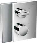 Hansgrohe Thermostat Unterputz Axor Edge F-Set Diamantschliff chr.mit Absperrv.,