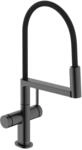 Hansgrohe Sp&uuml;ltischmischer Talis Select M54 PowderSpray 3jet brushed black chrome ,