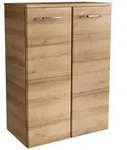 Fackelmann 84262, Fackelmann MILANO Doppel-Midischrank 60,5x83x32 AsEi, 2T, 84262