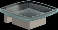 Villeroy & Boch Seifenschale Elements - Striking 120x106x45mm Brushed Nickel Matt