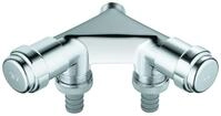 GROHE WAS-Doppelventil Einfach 41022 Design-Gr. DN15 m. RV chrom 41022000