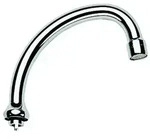 Grohe Rohrauslauf 13076 Ausladung 140mm schwenkbar m. Anschlag chrom, 13076000