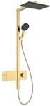 Hansgrohe Showerpipe Raindance Alive Q 210/340 2jet EcoSmart Thermostat polished gold