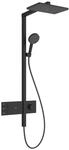 Hansgrohe Showerpipe Raindance Alive Q 210/340 2jet EcoSmart Thermostat mattschwarz,