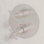 Steinberg Serie 250 Unterputzthermostat mit 2-Wege Umsteller, brushed nickel,...