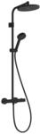 Hansgrohe Activera S Showerpipe 240 1jet EcoSmart+ mit Ecostat Fine mattschwarz,