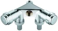 GROHE WAS-Doppelventil Einfach 41020 Design-Gr. DN15 m. RV chrom 41020000