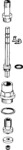 Hansa UP-Ventiloberteil 10 - 45 mm G1/2, 59902723 59902723