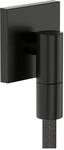 Hansgrohe Wandanschluss FixFit Fine E mit R&uuml;ckflussverhinderer brushed black chrome