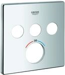 GROHE Rosette 49042 f&uuml;r SmartControl UP-THM eckig mit 3 ASV chrom, 49042000 49042000