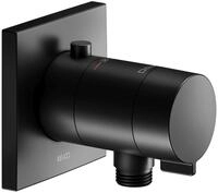 Keuco IXMO Black Selection Thermostatarmatur Unterputz, m.Schlauchanschluss, eckig,