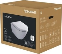 Duravit D-Code WC-Set wandh&auml;ngend, Durafix, Rimless (sp&uuml;lrandlos) 49030900B2