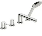 Hansa Wannenarmatur Unterputz HANSARONDA 0340 Ros. rund 3-strahlig 72 mm chr...