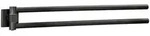Fackelmann New York 2er Handtuchstange 5x6,5x47cm schwarz, 86728 86728