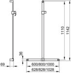 Keuco Duschhandlauf Elegance 31614, verchromt 31614010611