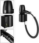 Keuco Haartrockner Plan 14995, schwarz/schwarzgrau, mit Halter, 14995370037