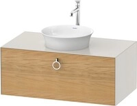 Duravit White Tulip Konsolenwaschtischunterbau wandh&auml;ngend Natur Eiche & Nordic
