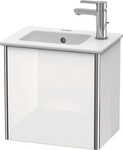 Duravit XSquare Waschtischunterbau wandh&auml;ngend Nachtblau Seidenmatt 410x289x400 mm -