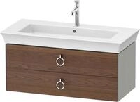 Duravit White Tulip Waschtischunterbau wandh&auml;ngend Amerikanischer Nussbaum &...
