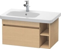 Duravit DuraStyle Waschtischunterbau wandh&auml;ngend Natur Eiche Matt 730x448x398...