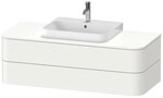Duravit Happy D.2 Plus Konsolenwaschtischunterbau wandh&auml;ngend Wei&szlig; Seidenmatt