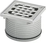 Viega Aufsatz 4934.1 Rost verschraubt in 100x100mm Kunststoff grau 555184