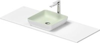 Duravit Sivida SET, Aufsatzbecken q.400 B.Aussen: weiss seidenmatt 268020FG00