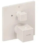 KLUDI-DECUS Unterputz-Brause-Thermostat, Feinbau-Set mit Funktionseinheit mattwei&szlig;