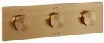 Kludi PushTronic Elektronisches Unterputz-Thermostat mit Feinbauset Brushed Bronze