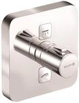 KLUDI PUSH Unterputz-Thermostatarmatur mit Drucktaste f&uuml;r 2 Verbraucher, soft edge