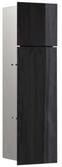 emco WC-Modul asis pure mit Glasfront T&uuml;ranschlag rechts, Unterputz, 600mm, schwarz,