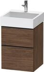 Duravit D-Neo Waschtischunterbau wandh&auml;ngend Nussbaum dunkel Matt 484x442x625...