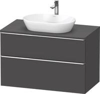 Duravit D-Neo Konsolenwaschtischunterbau wandh&auml;ngend Graphit Matt 1000x550x664...