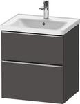 Duravit D-Neo Waschtischunterbau wandh&auml;ngend Graphit Matt 584x452x625 mm -