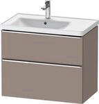 Duravit D-Neo Waschtischunterbau wandh&auml;ngend Basalt Matt 784x452x625 mm -